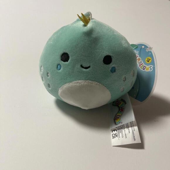 NEW 3.5” “Chet the Iguana” Kellytoy Squishmallow Plush Keychain Clip-On - Picture 1 of 2